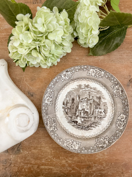Antique English Transferware Plate “Alhambra”