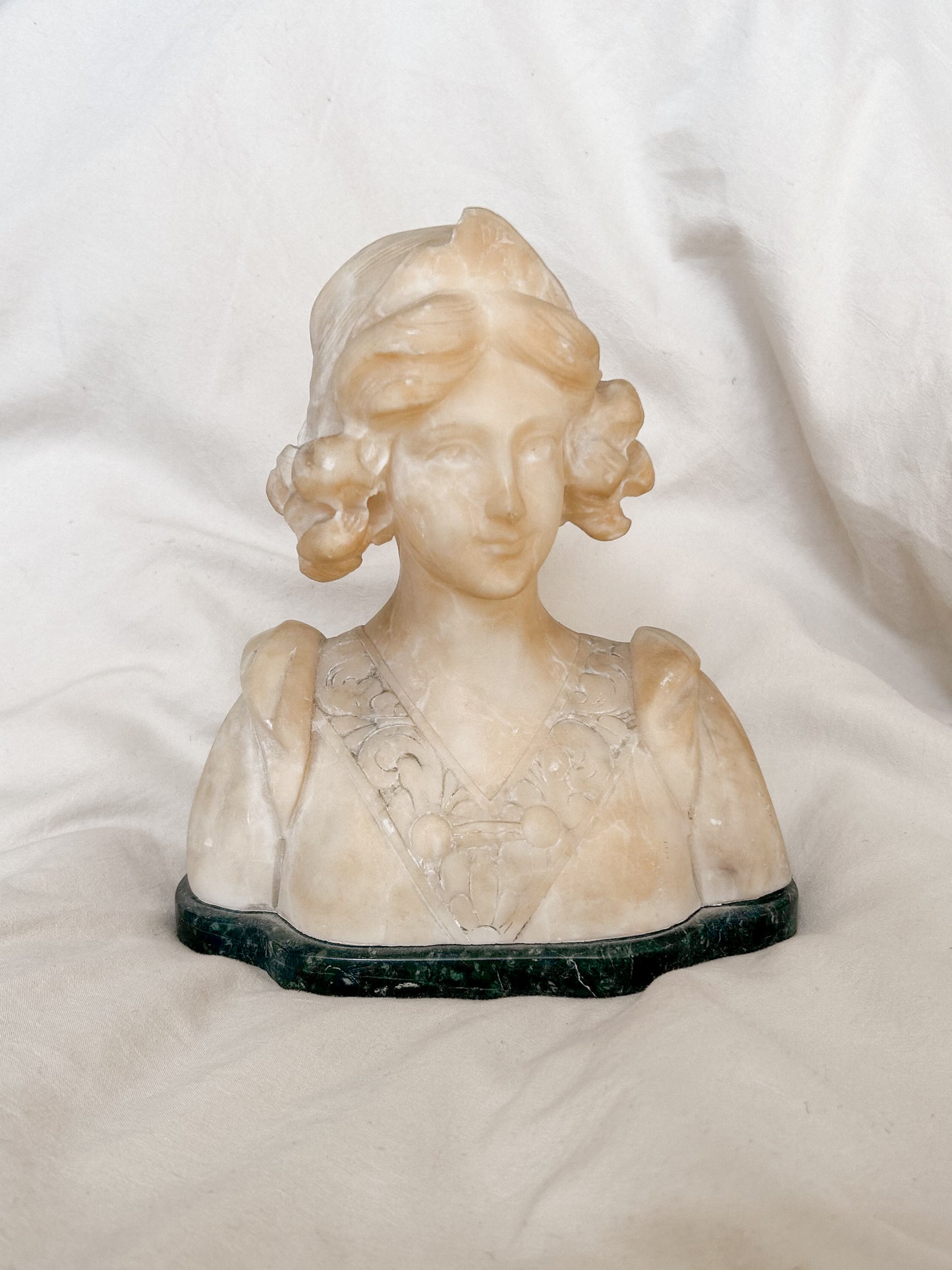 Antique Alabaster Bust