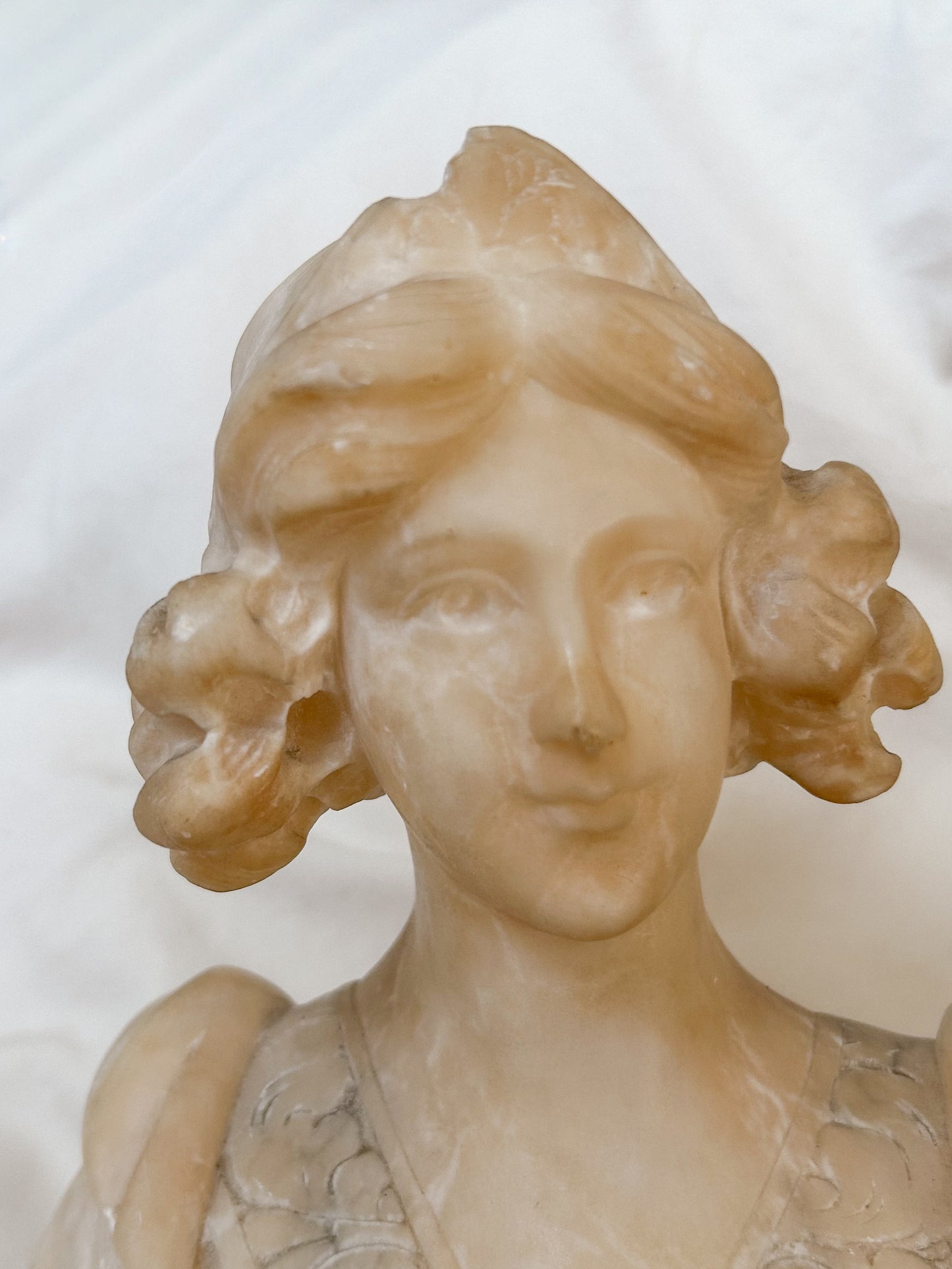Antique Alabaster Bust