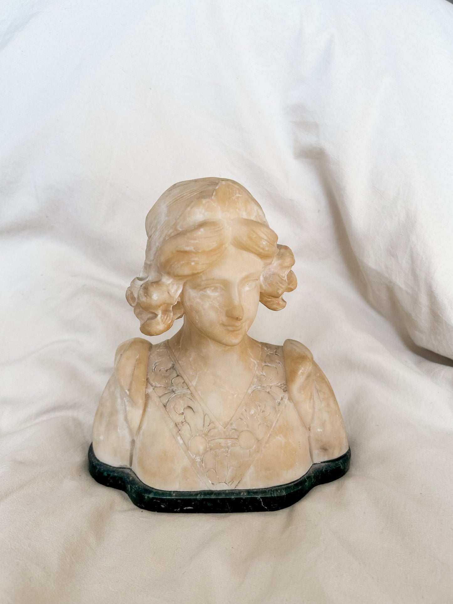 Antique Alabaster Bust