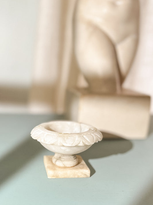 Mini Italian Bird Bath compote, no birds | 3.5"x2.25"