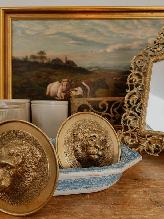 Pair of Lion Head Curtain Tie Backs