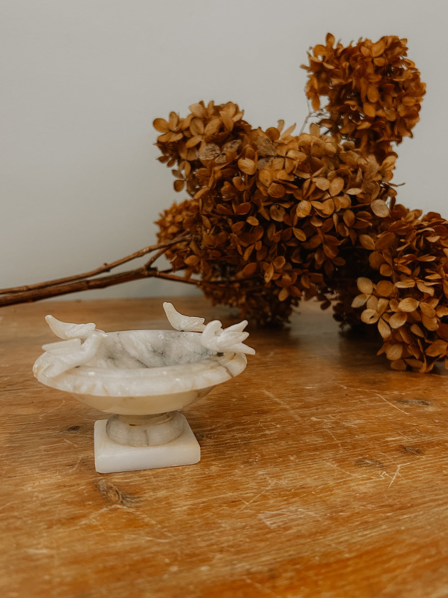 Mini Bird Bath with all 4 birds