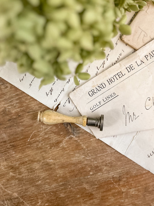 Ivory/Bone Wax Seal - RH Monogram