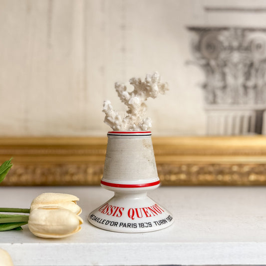 French Cassis Quenot Pyrogène Match Striker with coral fragment – c. 1880–1910