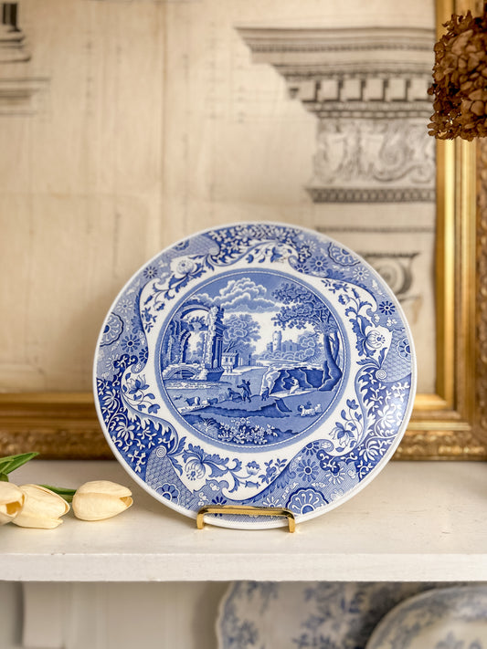 Spode “Italian” Blue Transferware Charger Plate