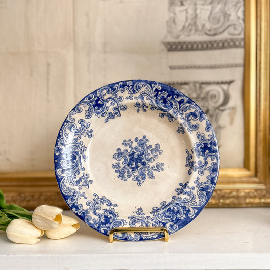 Ironstone “Granite China” Scrollwork Plate