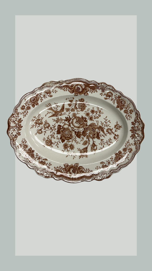 Brown Asiatic Pheasant Platter