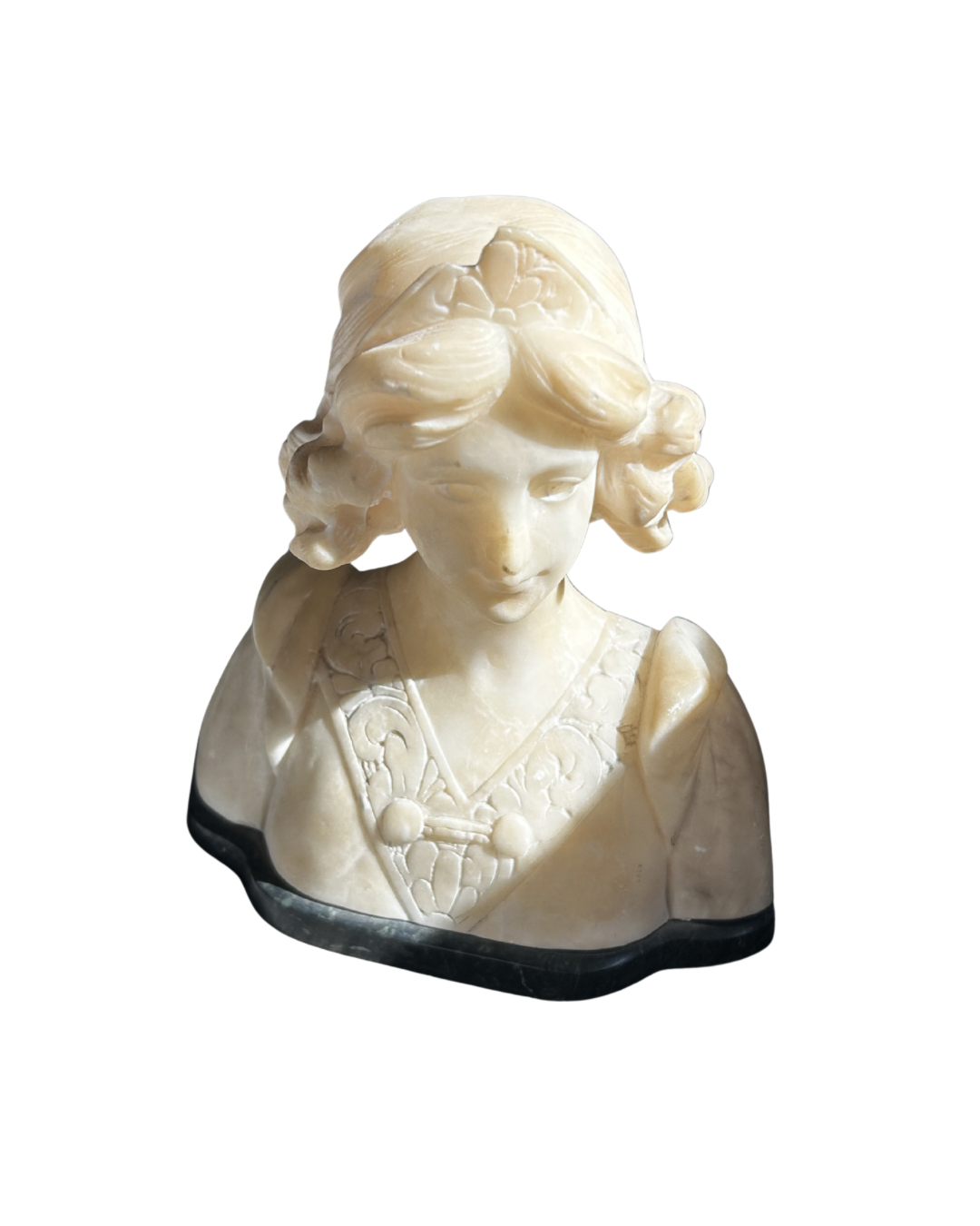 Antique Alabaster Bust